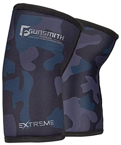Gunsmith Fitness Ellenbogenbandage - Neopren Kompression Ellenbogen Bandagen Herren für Fitnessstudio - Atmungsaktiv Rutschfest Ellenbogenschoner für Gewichtheben
