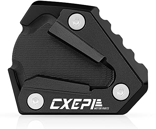 CXEPI Motorrad Seitenständer Vergrößern Fuß-Verbreiterung Ständer Platte Pad für 1290 SUPER ADVENRUTE S 1290 SAS 2021-2023,Schwarz