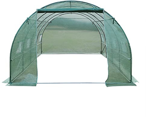Panana Walk-in Greenhouse Galvanised Frame Polly Tunnel Patio Garden Outdoor Polytunnel 2M/3M/4M/6M (4x3x2m)