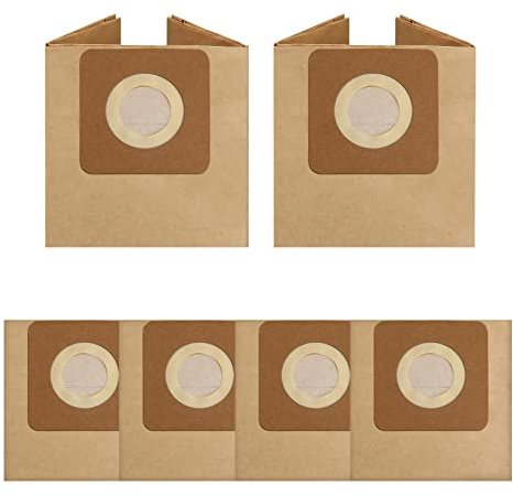 WORKPRO 6-Pack Vacuum Dust Bags for 20 L Wet and Dry Vacuum | High Filtration, Tear Resistant, Easy Replacement, Dust Collection