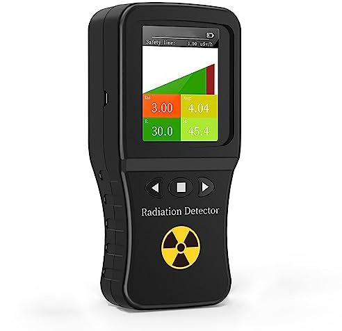 Geiger Counter, Radiation Monitoring Meter with 2.8Inch LCD Display, 3 Modes Radiation Meter, 2000mAh Battery Capacity and Super Long Endurance, Easy to Operate, for Marble, Food, Metals