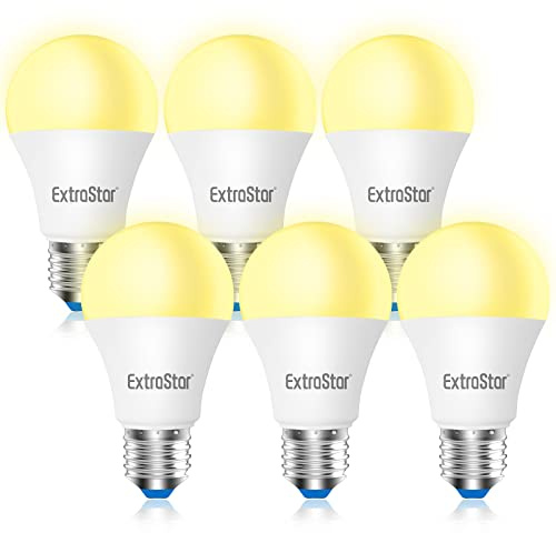 EXTRASTAR Lampadina LED E27, 10W (equivalenti a 80W), 3000K, luce bianca calda - Pacco da 6 (NEW)
