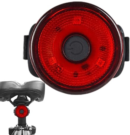 Shurzzesj Feu arrière de vélo, feu arrière de vélo - Lumière de sécurité Clignotante pour vélo,Feu arrière de vélo, Feux d'avertissement avec 2 Modes d'éclairage, Feux de VTT alimentés par Batterie