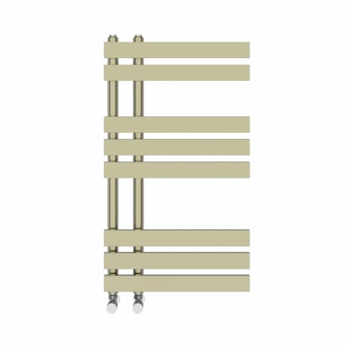 NRG Heated Towel Rail Radiator Designer Bathroom Central Heating Warmer Rad Ladder Heater 800 x 450mm Brushed Brass
