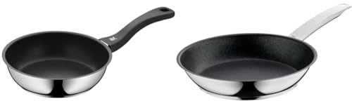 WMF Devil - Sartén Ø20 cm con Revestimiento Antiadherente, Acero Inoxidable Pulido Para Todo Tipo de Cocinas, Sin PFOA & Permadur Advance -Sartén Antiadherente 24 cm, Acero Inoxidable Cromargan