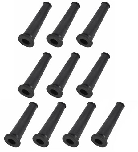 10PCS Rubber Strain Relief Cord Boot Protector, Cord Boot Protector Cable Sleeve, Rubber Power Cable Sleeve, Electric Drill Grinder Boot Covers, Cable Sleeve Hose Rubber 67 * 9mm