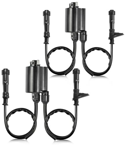 Motorrad Zündspule 2 Satz Zündspule Und Zündkerzenstecker Für Shadow 750 Für Shadow Für ACE 750 Für Aero 750 Für Spirit 750 VT750 1998–2019 Zündspule Ersatz