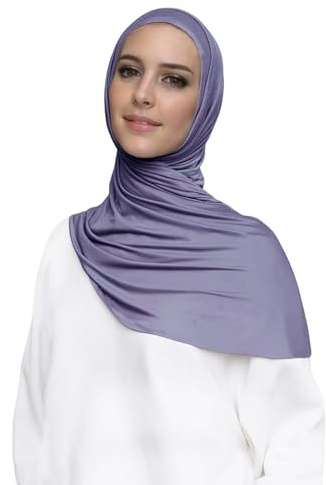 Lina & Lily Damen Instant Hijab Kopftuch Ready-To-Wear Modal Jersey