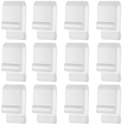 12pcs Dutch Oven Lid Protector Clips, Silicone Pot Bumpers Lifter Cookware Protector Clips for Stacking & Display Dutch Oven Pots Accessories (Clear) | Silicone Cookware Protector Plastic Pan Protective Clips for Storage Stacking & Display, Clear