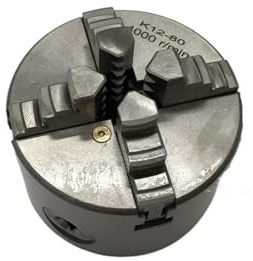 EVBELGBPZ Chuck K12-80 80 mm 3 '' Torno autocentrante de 4 mordazas