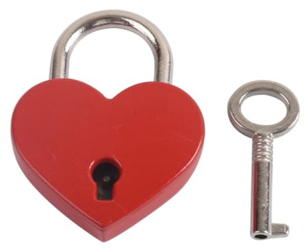 NOPKESV 1 cadenas d'amour Cadeau de la Saint-Valentin Cœur Mini d'amour en Forme de Liebesschloss Herz mit Clé et Gravure Persönliche Schloss mit Gravur für Intime Cadeau de St Valentin