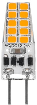 Ampoule LED 3W GY6.35 ACDC 12V G6.35 Ampoule T4 JC Type Bi-Pin Base Dimmable Blanc Chaud pour Lumière de Cuisine à Domicile 1PC Blanc Froid