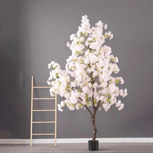 Kunstbaum, künstliche Kirschbäume, mit Kirschblüten und Blumentopf, Flurtopf, für Haus / Outdoor, Deko Kunstbaum