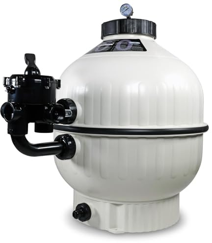 Astral Pool Sandfilterbehälter Cantabric Ø 600 mm inkl. 6-Wege Side-Mount Ventil - Für Pools bis 55.000 Liter - Robuste Bauweise - Effiziente Filtration - Langlebig - Einfache Wartung