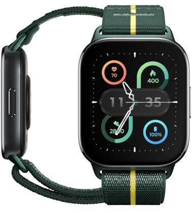 Motorola Moto Watch fit (Fitness-Funktionen, Moto-AI-Steuerung, 1,9-OLED-Display, Gorilla Glass 3, IP68, bis zu 16 Tagen Akku-Power, BT, 32 GB/256 GB, Android) Trekking Green, speziell bei Amazon