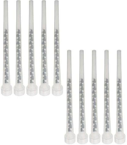 Spare Mixer Nozzle for Chemical Anchor Polyester Resin – 215mm | Compatible with Anchorset 380P – 150ml & 300ml Cartridges | Universal Mixing Nozzle for Chemical Anchor Fixings (Clear, Pack Of 10)
