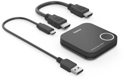 Hama Adattatore display wireless HDMI Full HD 1080p, trasmissione dati audio, video e segnali senza fili, ottima qualità di trasmissione