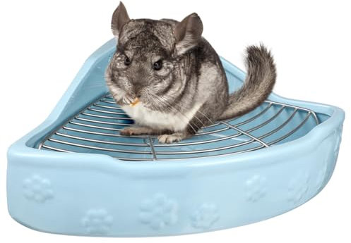 Milisten Potty Keramiktöpfchen Für Kleintiere Fanförmige Toilette Für Kaninchen Meerschweinchen Und Andere Haustiere Robustes Leicht Zu Reinigendes Design