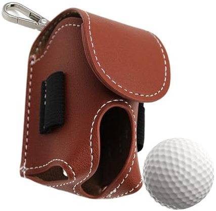 Golf Tasche Tag, Ledertasche Für Golfball, Golf-Tees-Aufbewahrungstasche, Golftasche Aus Leder Mit Gürtelclip