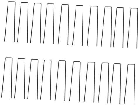 UKCOCO 20 Pièces Clou De Fixation Épais Forme De u Outil De Fixation pour Gazon pour Tas De Jardin