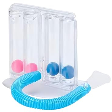 Atemtrainer,Atemtrainer Mit 4 Bunten Bällen,4 Kammer Atemtrainer System,Lungentrainer,Atemübungsgerät für Sprachtherapie Und Lungenfunktion Tiefatemtrainer Mit 4-Kammer System,1 Stk