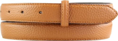 BELTINGER Gürtel mit Pigmentprägung und Steppnaht ohne Schnalle 2,5 cm | Modischer Ledergürtel für H-Schnalle 25mm Damen Herren | Gürtel mit Muster 3cm