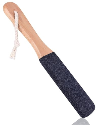 Râpe à Pieds en Bois, lime à pieds double face et dissolvant de callosités