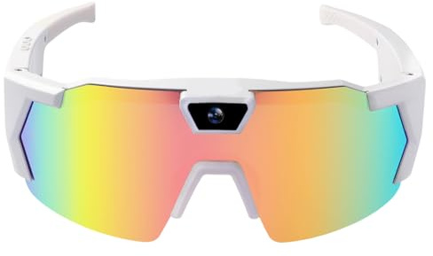 Tosuny, maschera per fotocamera, con tecnologia intelligente, fotocamera sportiva 4K, a forma di occhiali, sport e scatti dalla prospettiva per corridori, sciatori, snowboarder escursionisti