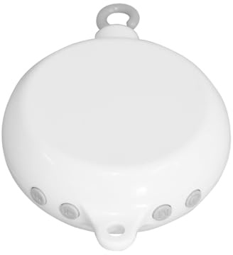 Abaodam Mobile Musical pour Bébé Blanc Boîte à Musique 35 Airs en Abs, Accessoire Anneau de Lit pour Éveil Musical et Développement Coordination