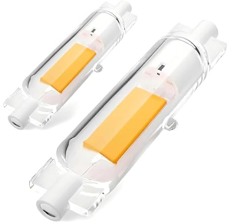 Aouppert R7S LED 78mm Dimmbar Lampen, 20W R7S LED 78mm Leuchtmittel Ersatz für 200W J78mm Halogenstab, Warmweiß 3000K 2000LM, Kein Flackern 360°Abstrahlwinkel, für Flur/Deckenlampe/Stehlampe, 2PCS