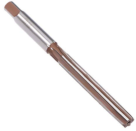 sourcing map Escariador manual de 9 mm, herramienta de aleación de acero H8, 6 flautas rectas, herramienta de fresado de mano, broca métrica para metal