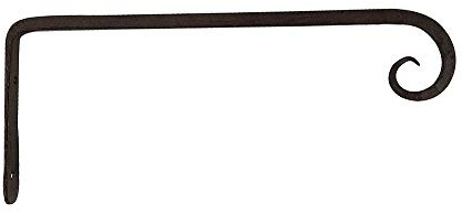 zeitzone Wandhaken für Blumentopf Halter Blumenampel Gusseisen Antik-Braun 30cm