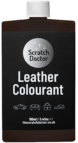 Scratch Doctor Lederfarbe, schnelle und einfache Lederreparaturfarbe, geeignet für Sofas, Möbel, Autositze, Schuhe, Taschen und mehr, in 29 Farben erhältlich (Schokobraun, 100 ml)