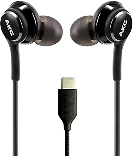 UrbanX OEM 2021 Casque stéréo pour Samsung Galaxy S21+ 5G Câble tressé avec Microphone USB-C Connecteur (Version américaine avec Garantie)