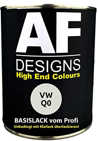 Alex Flittner Designs 1L Autolack für VW Q0 Pure White Autolack Spritzfertig