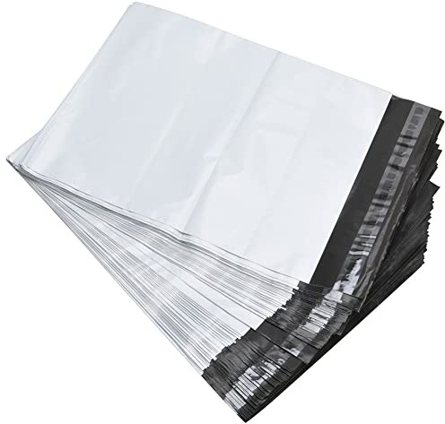 100 Versandtaschen aus Kunststoff, wasserdicht, blickdicht, 229 mm x 305 mm