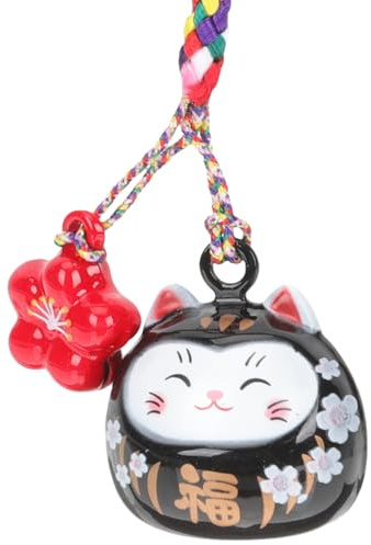 PRETYZOOM Gato Maneki Neko De La Suerte Teléfono Japonés Maneki Neko Ornamento Coche Colgante para La Buena Fortuna Protección De La El Mal Omamori Japones Amuleto Suerte Japones