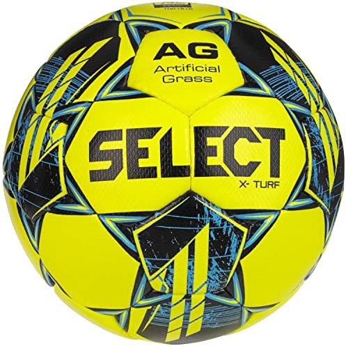 SELECT X-Turf FIFA Basic Ball X Turf Yellow-Blue Unisex Footballs, Yellow, 5