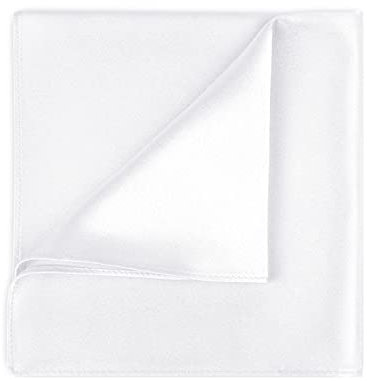 Selected Hanky Satin Pocket Square for Men Solid Color-Off White