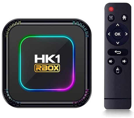CHROX HK1 RBOX K8 Android 13.0 TV Box, RK3528 Quadcore 4GB RAM 128GB ROM, Compatible Con 8K 3D 1080P, WiFi 2.4/5.0Ghz, BT5.0, Ethernet 10/100M, HDMI 2.0, H.265 Smart Box