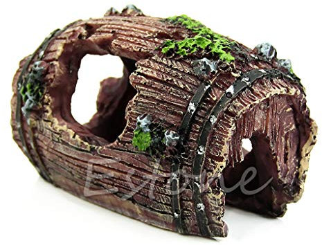WENGU Aquarium-Dekoration, Versteck für kleine zerbrochene Häuser, Harz, Ornament, Landschaftsdekoration, Zubehör, Aquarium-Dekorationen, Aquarium-Dekorationen