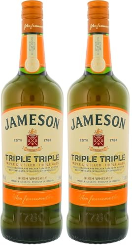 Jameson Triple Distilled & Triple Cask Irish Whiskey 40% Vol. 1l (Lot de 2)