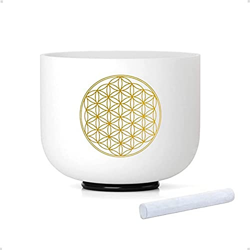 Pluuttiem 528HZ C Note Bowl 8 Des Lebens Kristall-Klangschale Klangbad Klangheilung Chakra-Klangschale Quarzsand Kristall-Klangschale