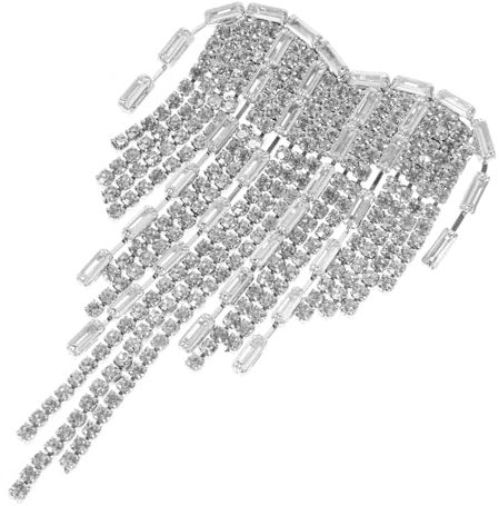 PHENOFICE Herz-tassel Brosche Mit Strass Für Bräute Elegantes Accessoire Für Hochzeiten Und Besondere Anlässe Langlebig Und Praktisch Zum Anstecken An Kleidung Taschen Und Hüten
