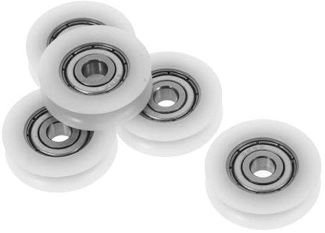 ERINGOGO 5stücke Pom Gleitrad U- Riemenscheibe Für Schiebetüren Und Fenster Langlebige Lagerführung Leise Und Wartungsfrei Für Garagentore Und Möbel