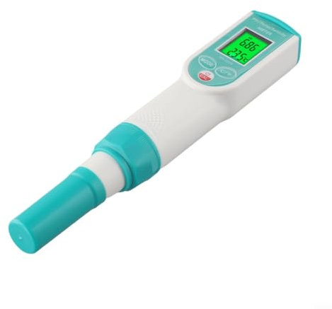 Tester digitale di pH per pane a lievitazione naturale, salsicce, salse fermentate, 3 in 1, tester digitale per alimenti da cucina, con sonda di temperatura, display digitale trasparente