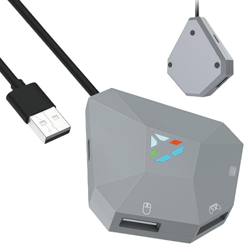 BAIFULAI Adapter Maus Tastatur Kompatibel mit Controller PS4/PS3/Switch/XBOX, Mausadapter für NS Switch Gaming Tastatur Maus konverter für NS Switch/PS3/PS4/Xbox One/Xbox 360