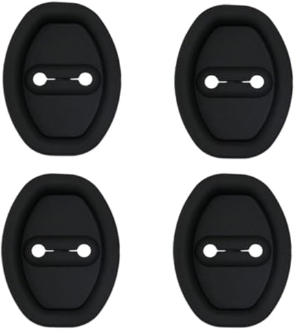YMNBFCX 4PCS Car Door Lock Latches Cover Protector, For Jaguar F-Type Coupe 2013-2021 Car Silicone Door Latch Protective Cover, Silent Shock Pads