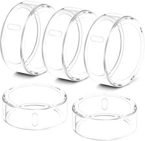 Hexasider Ringskydd, 5 st., kompatibla med Oura Ring Gen 4/Gen 3 Horizon/Heritage, skyddshölje i slitstark TPU, skyddar din Oura-ring, för storlek 11