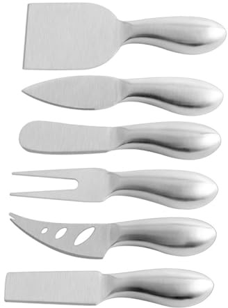 BESTYASH Set de Trancheuse à Fromage Acier Inoxydable Kit de Couteaux Ergonomiques pour Cuisine et Restaurant Outil Polyvalent pour Couper Beurre et Fromages